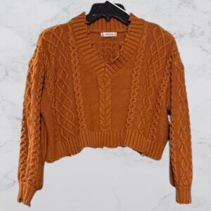 Ingni Size S Rust colored Crop Sweater